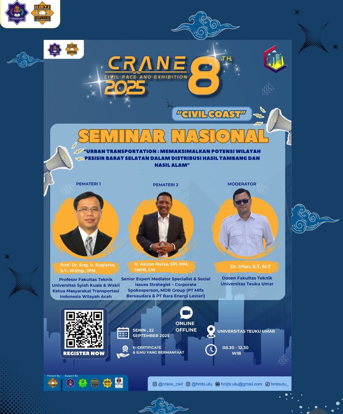 CRANE Ke 8 Memperkuat Ikatan, Mahasiswa Teknil Sipil : “Solid Solid Solid”