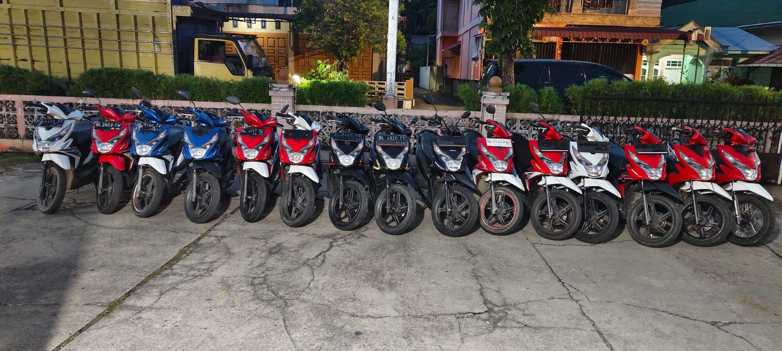 Delapan Belas Motor Curian Berhasil Diringkus Polres, Korban Berinisial MS Mendapatkan Kembali Motornya